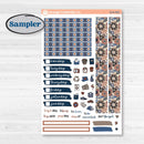 Patterned Boho Sticker Kit | 7x9 Compact Vertical Planner Kit Stickers | Katie | KIT-414-H