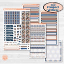 Patterned Boho Sticker Kit | 7x9 Compact Vertical Planner Kit Stickers | Katie | KIT-414-H