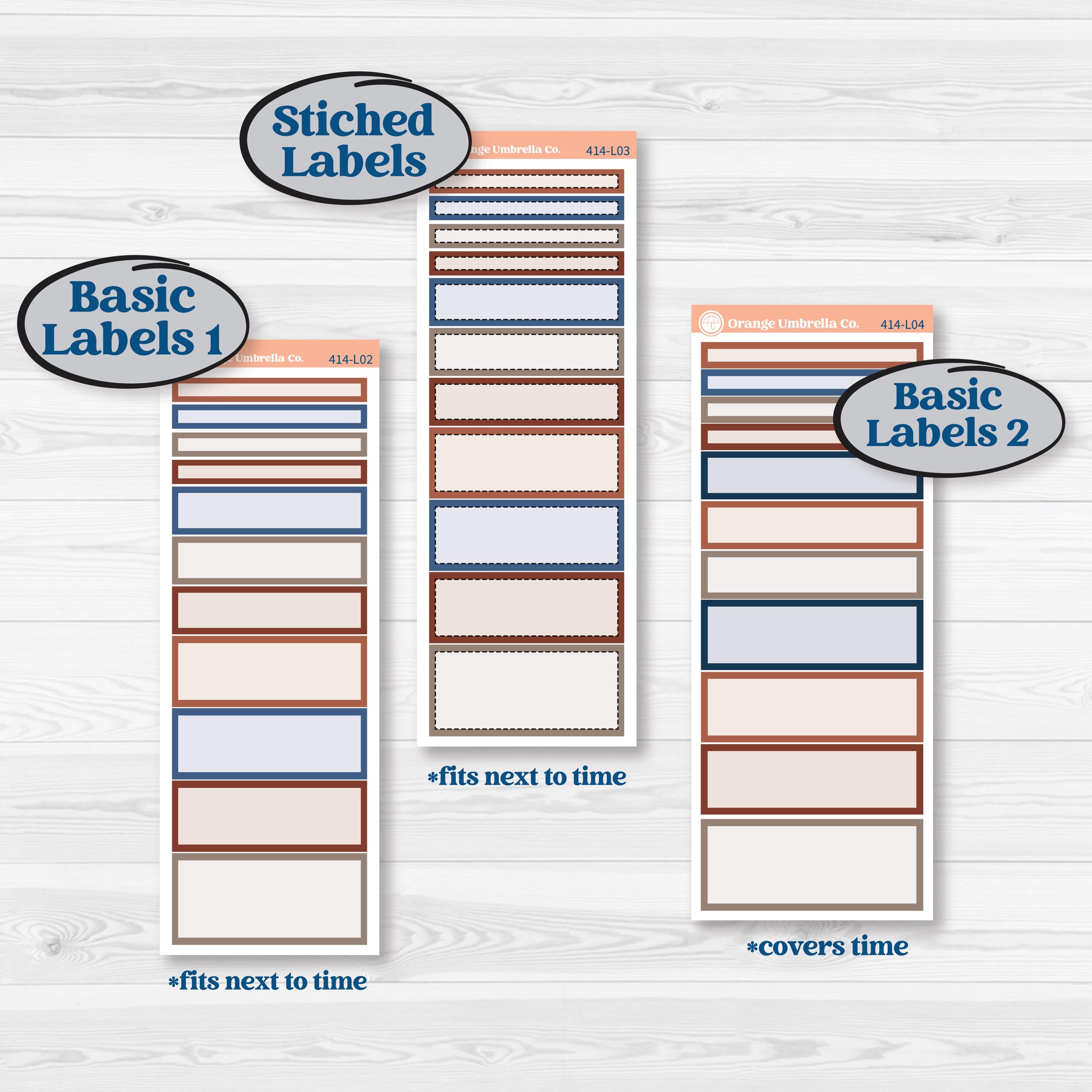 Patterned Boho Sticker Kit | A5 Daily Duo Planner Kit Stickers | Katie | KIT-414-L