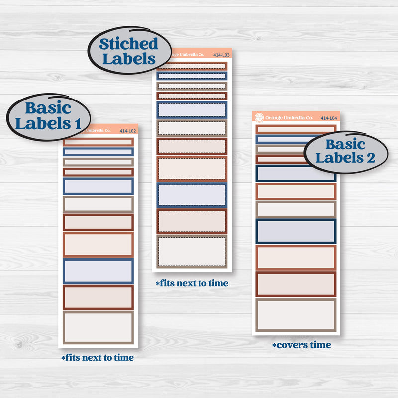 Patterned Boho Sticker Kit | A5 Daily Duo Planner Kit Stickers | Katie | KIT-414-L