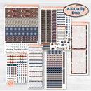 Patterned Boho Sticker Kit | A5 Daily Duo Planner Kit Stickers | Katie | KIT-414-L