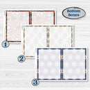 Patterned Boho Sticker Kit | 7x9 Erin Condren Daily Duo Planner Kit Stickers | Katie | KIT-414-M