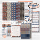 Patterned Boho Sticker Kit | 7x9 Erin Condren Daily Duo Planner Kit Stickers | Katie | KIT-414-M