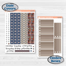 Patterned Boho Sticker Kit | A5 Plum Daily Planner Kit Stickers | Katie | KIT-414-N