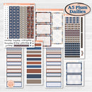 Patterned Boho Sticker Kit | A5 Plum Daily Planner Kit Stickers | Katie | KIT-414-N