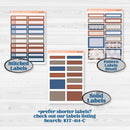 Patterned Boho Sticker Kit | 7x9 Plum Daily Planner Kit Stickers | Katie | KIT-414-P