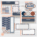 Patterned Boho Sticker Kit | A5 Plum Monthly & Dashboard Planner Kit Stickers | Katie | KIT-414-S