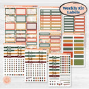 Watercolor Autumn Kit | Weekly Add-On Labels Planner Kit Stickers | Crackle | KIT-415-C