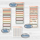 Watercolor Autumn Kit | A5 Compact Vertical Planner Kit Stickers for Erin Condren | Crackle | KIT-415-G