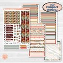 Watercolor Autumn Kit | 7x9 Compact Vertical Planner Kit Stickers | Crackle | KIT-415-H