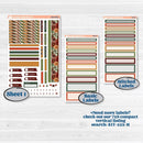 Watercolor Autumn Kit | Erin Condren Weekly Dashboard Planner Kit Stickers | Crackle | KIT-415-HA