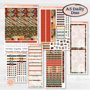Watercolor Autumn Kit | A5 Daily Duo Planner Kit Stickers | Crackle | KIT-415-L