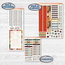 Watercolor Autumn Kit | A5 Daily Duo Planner Kit Stickers | Crackle | KIT-415-L
