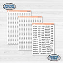 Watercolor Autumn Kit | 7x9 Plum Daily Planner Kit Stickers | Crackle | KIT-415-P