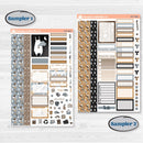 Woodland Winter Animals Kit | Weekly Sticker Kit for Vertical Planners like Erin Condren | Chill Out | KIT-417-A