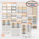 Woodland Winter Animals Kit | Weekly Add-On Labels Planner Kit Stickers | Chill Out | KIT-417-C