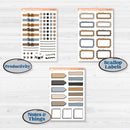 Woodland Winter Animals Kit | Weekly Add-On Labels Planner Kit Stickers | Chill Out | KIT-417-C