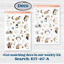 Woodland Winter Animals Kit | Journaling Kit Planner Stickers | Chill Out | KIT-417-D