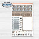 Woodland Winter Animals Kit | A5 Compact Vertical Planner Kit Stickers for Erin Condren | Chill Out | KIT-417-G