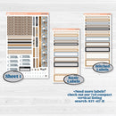 Woodland Winter Animals Kit | Erin Condren Weekly Dashboard Planner Kit Stickers | Chill Out | KIT-417-HA