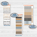 Woodland Winter Animals Kit | A5 Daily Duo Planner Kit Stickers | Chill Out | KIT-417-L