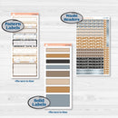 Woodland Winter Animals Kit | 7x9 Erin Condren Daily Duo Planner Kit Stickers | Chill Out | KIT-417-M