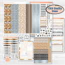 Woodland Winter Animals Kit | 7x9 Erin Condren Daily Duo Planner Kit Stickers | Chill Out | KIT-417-M