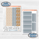 Woodland Winter Animals Kit | A5 Plum Daily Planner Kit Stickers | Chill Out | KIT-417-N