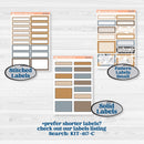 Woodland Winter Animals Kit | 7x9 Plum Daily Planner Kit Stickers | Chill Out | KIT-417-P