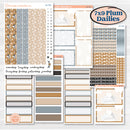 Woodland Winter Animals Kit | 7x9 Plum Daily Planner Kit Stickers | Chill Out | KIT-417-P