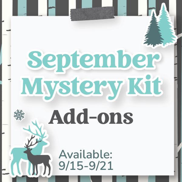 September Mystery Kit | Weekly Add-On Planner Kit Stickers | Winter Retreat | KIT-MK42-B