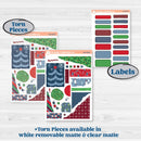 Playful Winter Kit | Journaling Kit Planner Stickers | Jingle | KIT-418-D