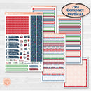 Playful Winter Kit | 7x9 Compact Vertical Planner Kit Stickers | Jingle | KIT-418-H