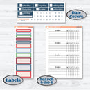 Playful Winter Kit | Plum Vertical Priorities 7x9 Planner Kit Stickers | Jingle | KIT-418-J