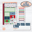 Playful Winter Kit | Plum Vertical Priorities 7x9 Planner Kit Stickers | Jingle | KIT-418-J
