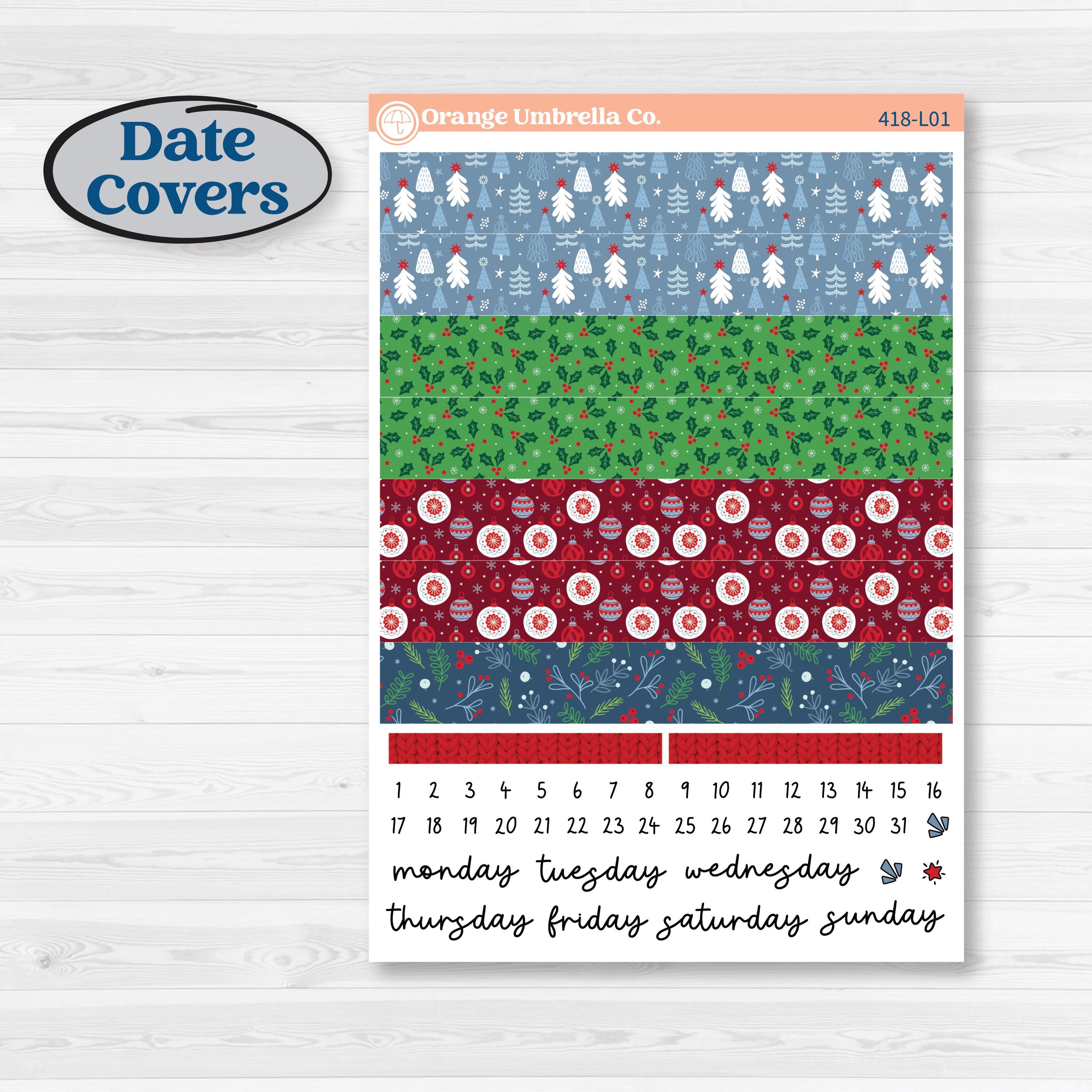 Playful Winter Kit | A5 Daily Duo Planner Kit Stickers | Jingle | KIT-418-L