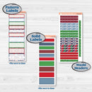 Playful Winter Kit | A5 Daily Duo Planner Kit Stickers | Jingle | KIT-418-L