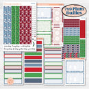 Playful Winter Kit | 7x9 Plum Daily Planner Kit Stickers | Jingle | KIT-418-P