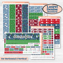 Playful Winter Kit | Laurel Denise Standard Vertical & Horizontal Planner Kit Stickers | Jingle | KIT-418-Q