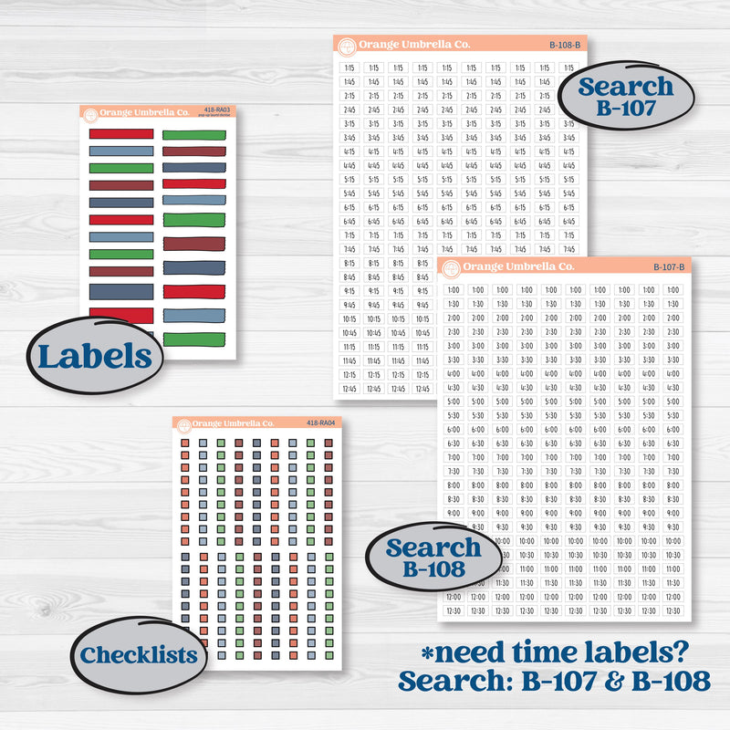 Playful Winter Kit | Laurel Denise Pop-Up Planner Kit Stickers | Jingle | KIT-418-RA