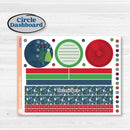 Playful Winter Kit | 7x9 Plum Monthly & Dashboard Planner Kit Stickers | Jingle | KIT-418-T