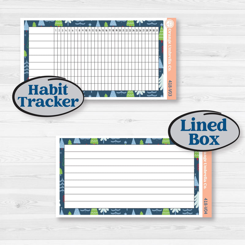 Playful Winter Kit | A5 Erin Condren Monthly & Dashboard Sticker Kit | 2024-2025 Planners | Jingle | KIT-418-V