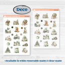 Classic Christmas Reading Kit | Weekly Sticker Kit for Vertical Planners like Erin Condren | All Aglow | KIT-419-A