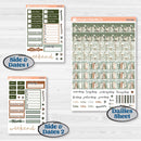 Classic Christmas Reading Kit | Hobonichi Cousin Weekly & Daily Planner Kit Stickers | All Aglow | KIT-419-E