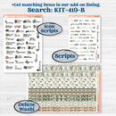 Classic Christmas Reading Kit | Hobonichi Cousin Weekly & Daily Planner Kit Stickers | All Aglow | KIT-419-E