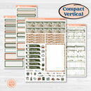 Classic Christmas Reading Kit | A5 Compact Vertical Planner Kit Stickers for Erin Condren | All Aglow | KIT-419-G
