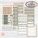 Classic Christmas Reading Kit | 7x9 Compact Vertical Planner Kit Stickers | All Aglow | KIT-419-H