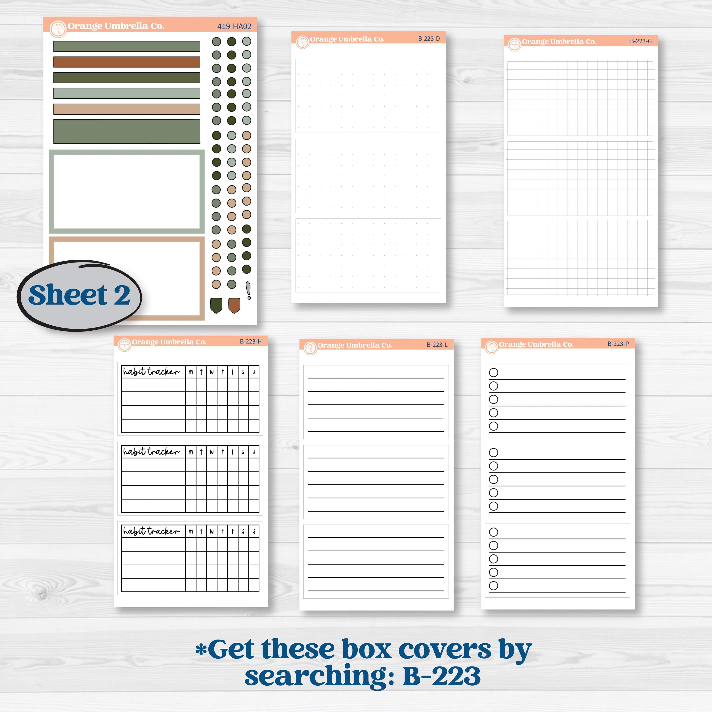 Classic Christmas Reading Kit | Erin Condren Weekly Dashboard Planner Kit Stickers | All Aglow | KIT-419-HA