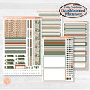 Classic Christmas Reading Kit | Erin Condren Weekly Dashboard Planner Kit Stickers | All Aglow | KIT-419-HA