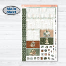 Classic Christmas Reading Kit | Plum Vertical Priorities 7x9 Planner Kit Stickers | All Aglow | KIT-419-J